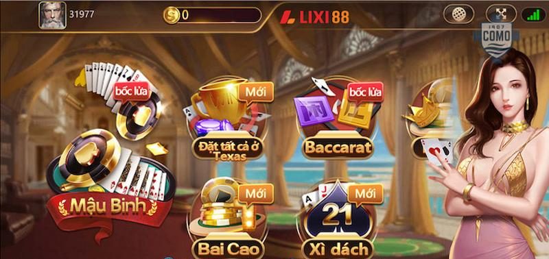 Những trò chơi chất lượng nhất tại lixi88 online