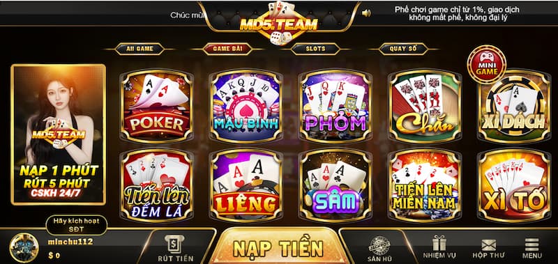 Lưu ý khi quay poker MD5 trúng lớn